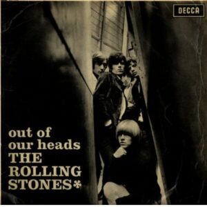 Albumhoes van Rolling Stones – Out of Our Heads (1965), een klassiek album met vroege hits zoals Satisfaction
