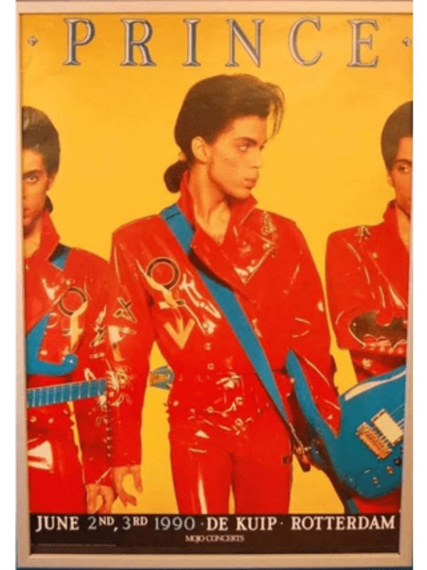 Originele Prince concertposter uit 1990 voor de Nude Tour