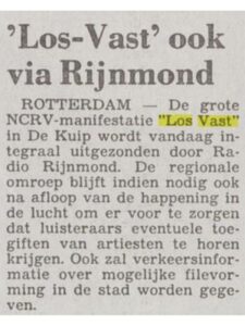 Aankondiging uitzending - Los Vast Kuipspektakel 1985-08-10