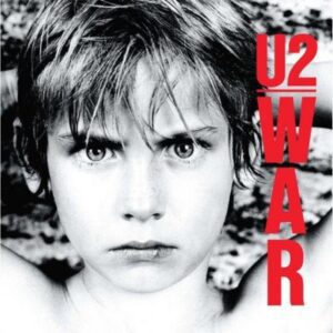 Albumhoes van War van U2, waarvan meerdere nummers live werden gespeeld tijdens het concert op 10 juli 1987 in De Kuip.