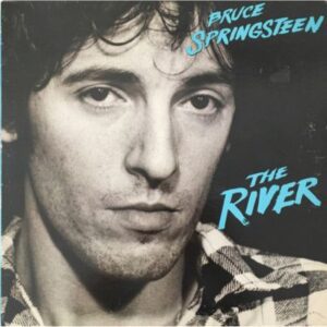 Albumhoes van The River van Bruce Springsteen, het dubbelalbum uit 1980 met onder meer The River en Hungry Heart.