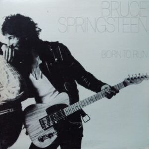 Albumhoes van Born to Run van Bruce Springsteen, het doorbraakalbum uit 1975 met een groots, filmisch geluid.